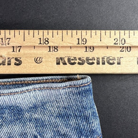 American Eagle Jeans Women's 38x32* High Rise Baggy Dad Light Blue Denim Tag 18R - Picture 16 of 16